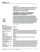 Antibody seroprevalence against SARS-CoV-2 within the Canton of Sarajevo, Bosnia and Herzegovina—One year later