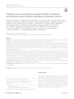 Childhood cancer survivorship care during the COVID-19 pandemic: an international report of practice implications and provider concerns