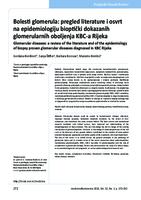 Bolesti glomerula: pregled literature i osvrt na epidemiologiju bioptički dokazanih glomerularnih oboljenja KBC-a Rijeka