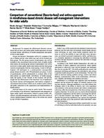 Comparison of conventional (face-to-face) and online approach in mindfulness-based chronic disease self-management interventions for older adults