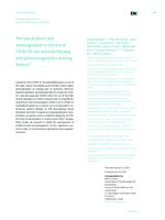 The role of direct oral
anticoagulants in the era of
COVID-19: are antiviral therapy
and pharmacogenetics limiting
factors?