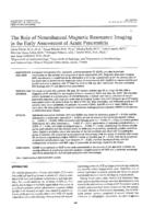 The Role of Nonenhanced Magnetic Resonance Imaging in the Early Assessment of Acute Pancreatitis