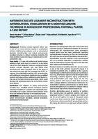 Anterior cruciate ligament reconstruction with anterolateral stabilization by a modified Lemaire technique in adolescent professional football player: a case report