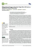 Compositional Changes in the Extra Virgin Olive Oil Used as a Medium for Cheese Preservation