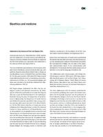 Bioethics and medicine