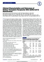 Clinical Characteristics and Outcomes of Kidney Transplant Recipients With SARS-CoV-2 Reinfections