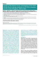 Trends in the hospital-sector consumption of the WHO AWaRe Reserve group antibiotics in EU/EEA countries and the United Kingdom, 2010 to 2018