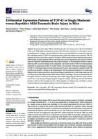 Differential Expression Patterns of TDP-43 in Single Moderate versus Repetitive Mild Traumatic Brain Injury in Mice