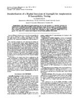 Standardization of a hyphal inoculum of aspergilli for amphotericin B susceptibility testing