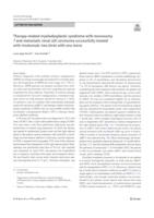 Therapy-related myelodysplastic syndrome with monosomy 7 and metastatic renal cell carcinoma successfully treated with nivolumab: two birds with one stone