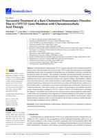 Successful Treatment of a Rare Cholesterol Homeostasis Disorder Due to CYP27A1 Gene Mutation with Chenodeoxycholic Acid Therapy