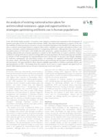 An analysis of existing national action plans for antimicrobial resistance—gaps and opportunities in strategies optimising antibiotic use in human populations