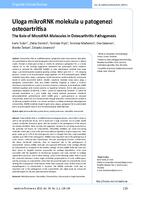 Uloga mikroRNK molekula u patogenezi osteoartritisa