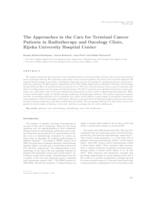 The Approaches in the Care for Terminal Cancer Patients in Radiotherapy and Oncology Clinic, Rijeka University Hospital Center