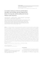 Correlations Between Clinical and Metabolic Variables and Smoking among Antipsychotic- Naïve First-Episode and Nonadherent Chronic Patients with Psychosis