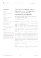 Comparison of percutaneous closure systems for large bore vascular access sites in endovascular procedures