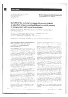 Benefit of the minimal invasive ultrasound-guided single shot femoro-popliteal block for ankle surgery in comparison with spinal anesthesia