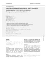 Treatment of war injuries of the upper extremity during war in south-western Croatia :Running head: War Injuries of the Upper Extremity