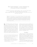 The “Cello Technique”: A New Technique for Ultrasound-Assisted Calcaneoplasty