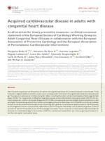 Acquired cardiovascular disease in adults with congenital heart disease