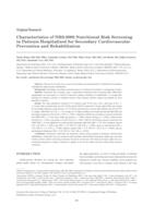 Characteristics of NRS-2002 Nutritional Risk Screening in Patients Hospitalized for Secondary Cardiovascular Prevention and Rehabilitation