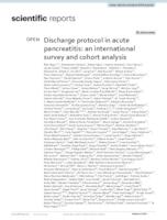 Discharge protocol in acute pancreatitis: an international survey and cohort analysis