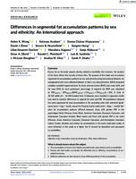 Differences in segmental fat accumulation patterns by sex and ethnicity: An international approach