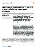 Dermatologist-like explainable AI enhances trust and confidence in diagnosing melanoma