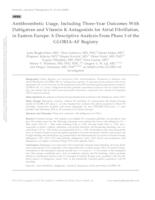 Antithrombotic Usage, Including Three-Year Outcomes With Dabigatran and Vitamin K Antagonists for Atrial Fibrillation, in Eastern Europe: A Descriptive Analysis From Phase 3 of the GLORIA-AF Registry