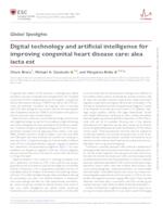 Digital technology and artificial intelligence for improving congenital heart disease care: alea iacta est