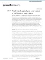 Analysis of granulysin expression in vitiligo and halo-nevus