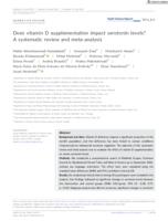 Does vitamin D supplementation impact serotonin levels? A systematic review and meta‐analysis