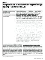 Amplification of autoimmune organ damage by NKp46-activated ILC1s