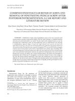 Combined endovascular repair of aorta and removal of penetrating pedicle screw after posterior instrumentation: a case report and literature review