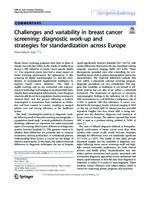 Challenges and variability in breast cancer screening: diagnostic work-up and strategies for standardization across Europe