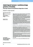 prikaz prve stranice dokumenta Azijski tigrasti komarac i autohtona denga groznica u Hrvatskoj