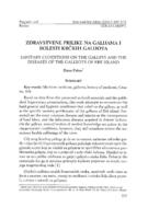 prikaz prve stranice dokumenta ZDRAVSTVENE PRILIKE NA GALIJAMA I BOLESTI KRČKIH GALIJOTA