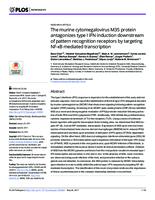 prikaz prve stranice dokumenta The murine cytomegalovirus M35 protein antagonizes type I IFN induction downstream of pattern recognition receptors by targeting NF-κB mediated transcription.