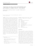prikaz prve stranice dokumenta Angiotensin-converting enzyme insertion/deletion gene polymorphism in multiple sclerosis: a meta-analysis