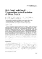 prikaz prve stranice dokumenta HLA Class I and Class II Polymorphism in the Population of Rijeka, Croatia