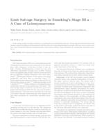 prikaz prve stranice dokumenta Limb Salvage Surgery in Enneking’s Stage III a – A Case of Leiomyosarcoma