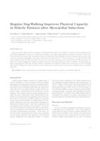 prikaz prve stranice dokumenta Regular Dog-Walking Improves Physical Capacity in Elderly Patients after Myocardial Infarction
