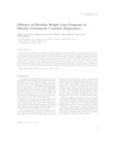 prikaz prve stranice dokumenta Efficacy of Healthy Weight Loss Program in Obesity Treatment: Croatian Experience