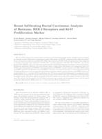 prikaz prve stranice dokumenta Breast Infiltrating Ductal Carcinoma: Analysis of Hormone, HER-2 Receptors and Ki-67 Proliferation Marker