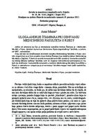 prikaz prve stranice dokumenta Uloga Andrije Štampara pri osnivanju Medicinskog fakulteta u Rijeci