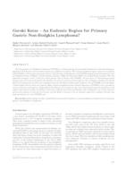 prikaz prve stranice dokumenta Gorski Kotar – An Endemic Region for Primary Gastric Non-Hodgkin Lymphoma?