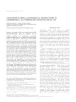 prikaz prve stranice dokumenta Osteopontin–metallothionein I/II interactions in experimental autoimmunune encephalomyelitis