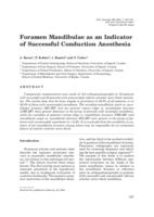 prikaz prve stranice dokumenta Foramen Mandibulae as an Indicator of Successful Conduction Anesthesia