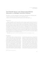 prikaz prve stranice dokumenta Oral Health Status and Temporomandibular Disorders in Multiple Sclerosis Patients