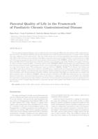 prikaz prve stranice dokumenta Parental Quality of Life in the Framework of Paediatric Chronic Gastrointestinal Disease